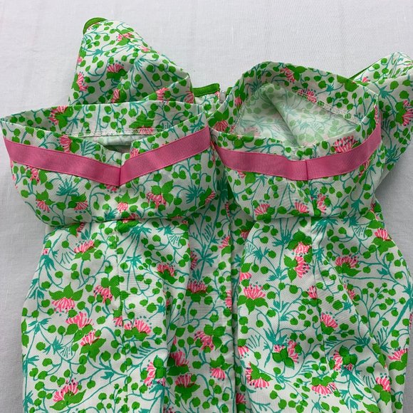 Vintage "The Lilly" Lilly Pulitzer 1960's Pink & Green Floral Dress Size Medium - Picture 13 of 16